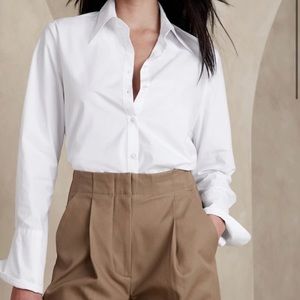 Banana Republic White Tailored Top 2P SOLD